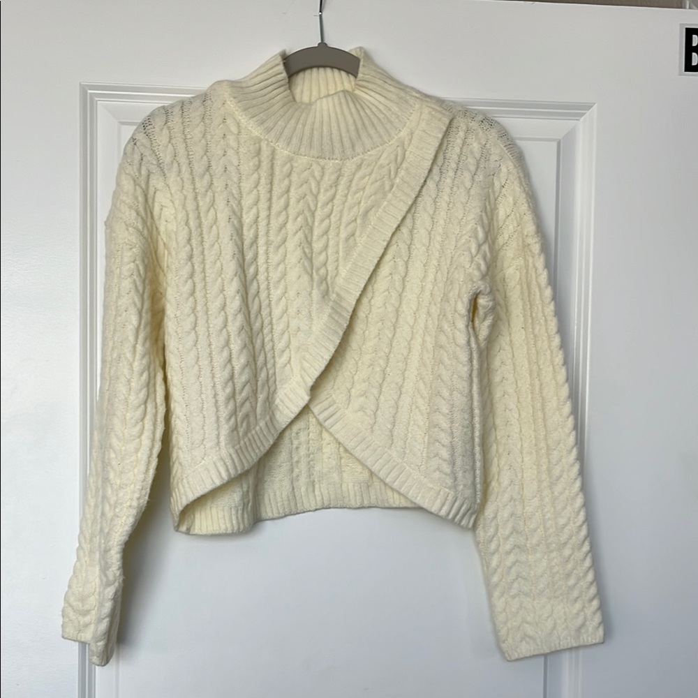 Cream Cable Knit Sweater